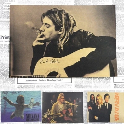 Vintage Poster Nirvana Kurt Cobain dormitory Kraft Rock Orchestra decorative painting Poster retro poster 30x21cm
Vintage Poster Nirvana Kurt Cobain dormitory Kraft Rock Orchestra decorative painting Poster retro poster 30x21cm
