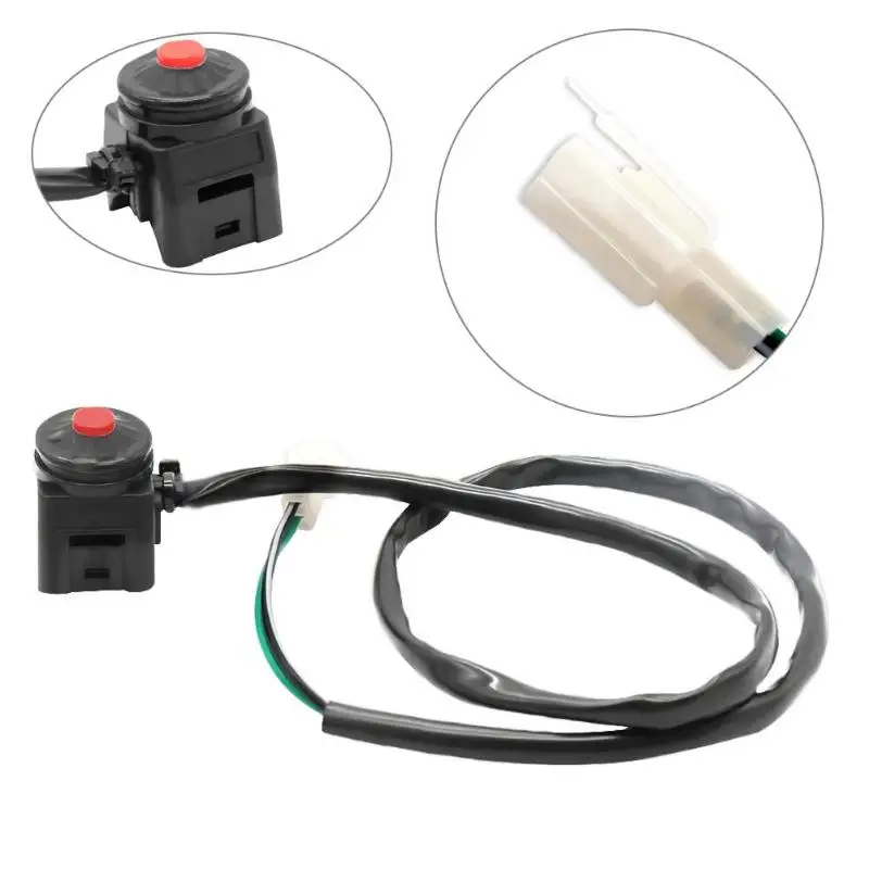 Vaorwne ATV Motocicleta Interruptor de Apagado Dual Sport Dirt Quad Start Cuerno Apagado Interruptor de Parada Bot/ón Bot/ón Moto Accesorios de Coche Universal
