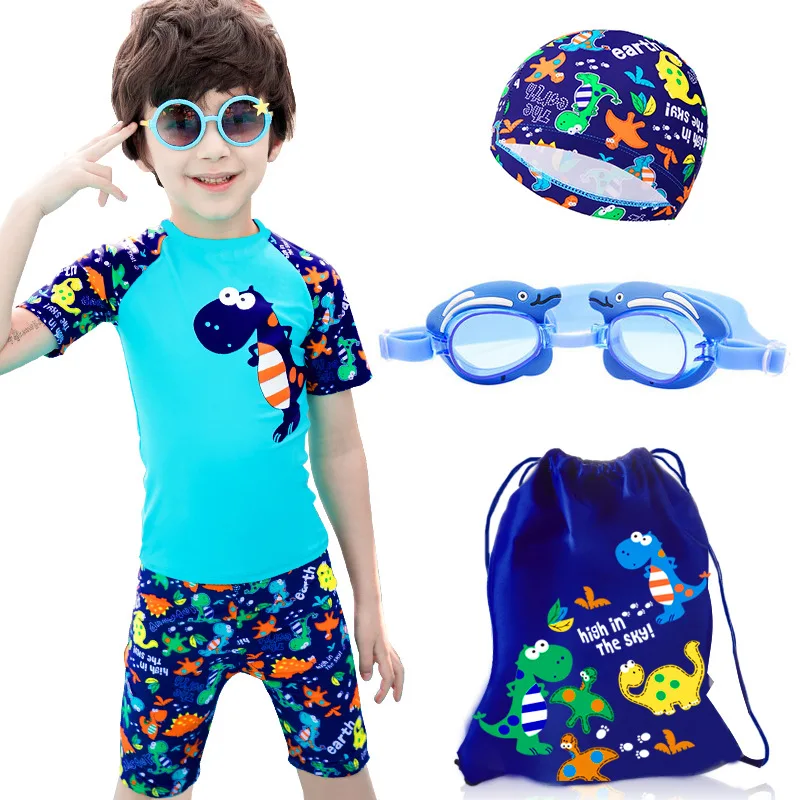 5 Pcs Boys Swimsuit Set Swimwear Equipment Bathing Suit Swim Trunks+clothes,Swim Goggles, Swim Cap, Waterproof Bag
5 Pcs Boys Swimsuit Set Swimwear Equipment Bathing Suit Swim Trunks+clothes,Swim Goggles, Swim Cap, Waterproof Bag