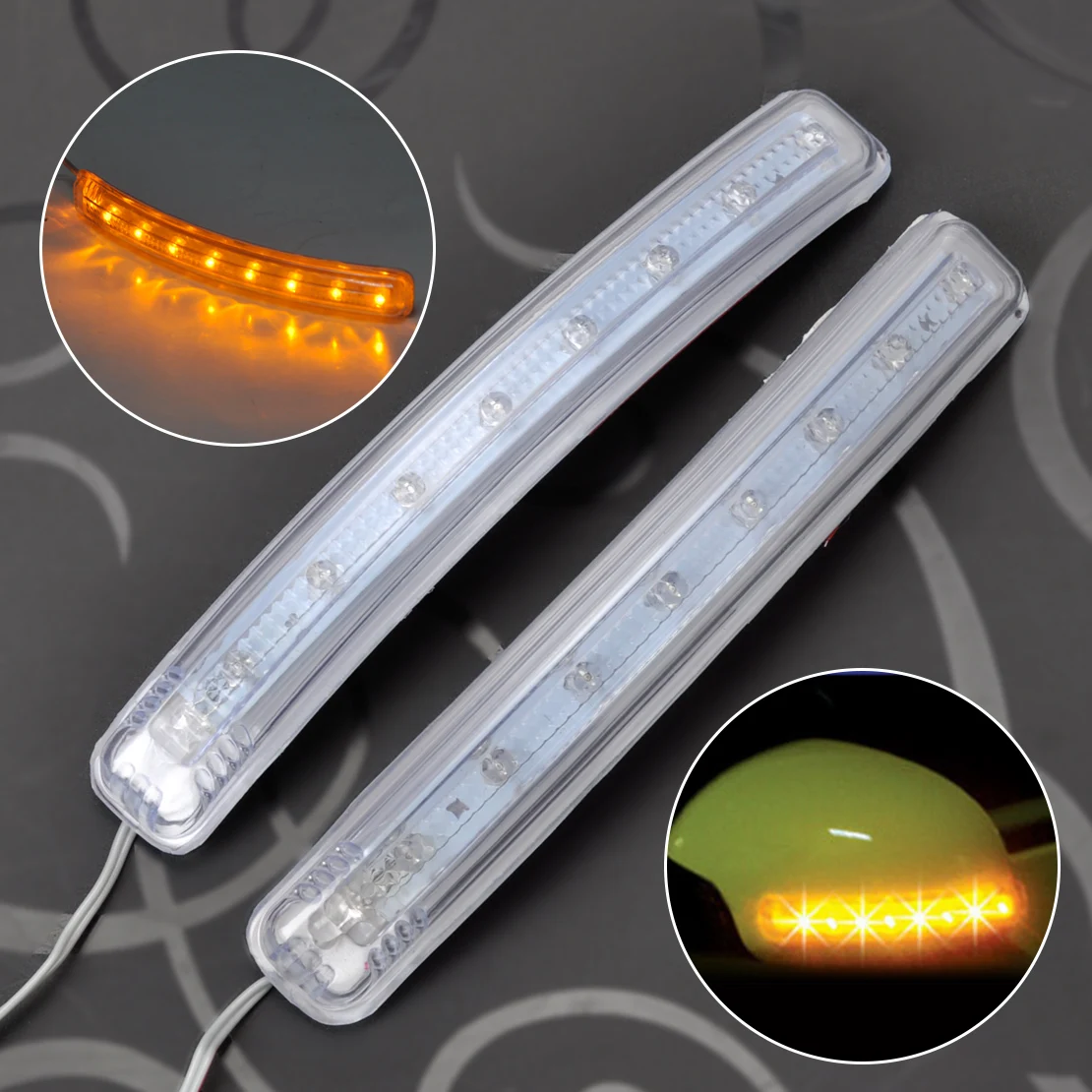 DWCX 2Pcs 8 LED Rearview Side Mirror Indicator Soft Turn Signal Light Lamp Yellow For Mercedes Ford Chevrolet VW Toyota Hyundai
DWCX 2Pcs 8 LED Rearview Side Mirror Indicator Soft Turn Signal Light Lamp Yellow For Mercedes Ford Chevrolet VW Toyota Hyundai