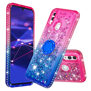 Bling Diamond Liquid Quicksand Cases for Huawei Mate 20 pro Mate 20 lite Ring Holder Gradient Back Coque for Huawei honor10 lite
Bling Diamond Liquid Quicksand Cases for Huawei Mate 20 pro Mate 20 lite Ring Holder Gradient Back Coque for Huawei honor10 lite