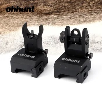ohhunt Quick Deploy Flip up Low Profile Front and Rear Sight Set Standard Tactical AR-15 Flat-Top with Windage Adjustment
ohhunt Quick Deploy Flip up Low Profile Front and Rear Sight Set Standard Tactical AR-15 Flat-Top with Windage Adjustment