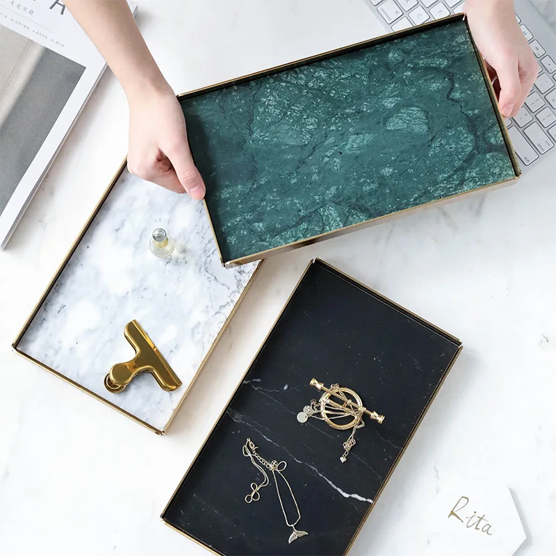 Gorgeous Handmade Metal and Marble Serving Tray for European Style Home Decor and Bathroom Storage
Gorgeous Handmade Metal and Marble Serving Tray for European Style Home Decor and Bathroom Storage