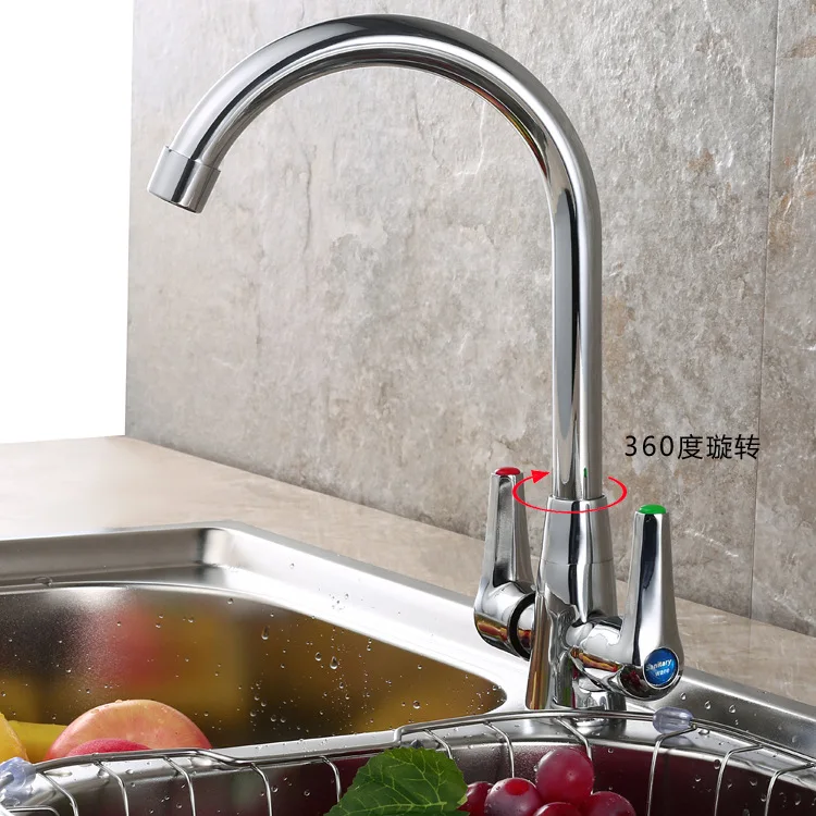 Free shipping Dual handle single hole kitchen sink faucet with solid brass kitchen water tap from DONA sanitary
Free shipping Dual handle single hole kitchen sink faucet with solid brass kitchen water tap from DONA sanitary