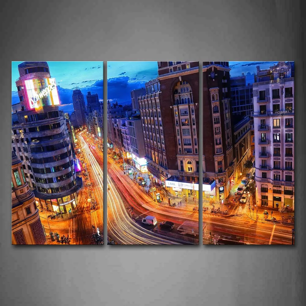 Framed Wall Art Pictures Roads Buildings Madrid Canvas Print City Posters With Wooden Frames For Home Living Room Decor
Framed Wall Art Pictures Roads Buildings Madrid Canvas Print City Posters With Wooden Frames For Home Living Room Decor