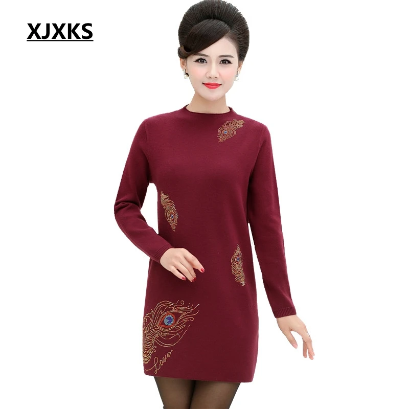 XJXKS Women Sweater Long Sleeve Fall 2019 Long Pullover Beautiful Embroidery Plus Size Sweater Elegant Sweater Women Pullover
XJXKS Women Sweater Long Sleeve Fall 2019 Long Pullover Beautiful Embroidery Plus Size Sweater Elegant Sweater Women Pullover