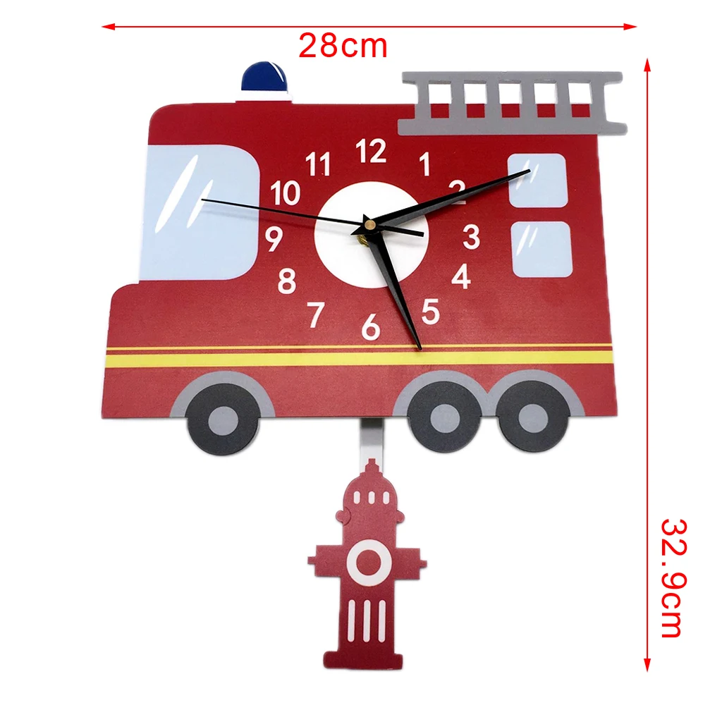 Japanese Adorable Pendulum Clock Funny Crafts Swinging Tail Wall Clock Kit for Kid's Nursery Children's Bedroom Decor