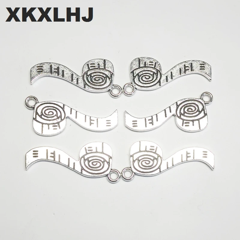 XKXLHJ 10pcs Charms tape measure 27*11mm Tibetan Silver Plated Pendants Antique Jewelry Making DIY Handmade Craft
XKXLHJ 10pcs Charms tape measure 27*11mm Tibetan Silver Plated Pendants Antique Jewelry Making DIY Handmade Craft