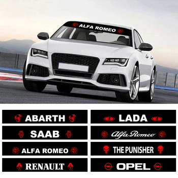 Car Styling Sunshade Front Windshield Banner Reflective Stickers For Alfa Romeo Abarth Lada Saab Renault Opel Punisher
Car Styling Sunshade Front Windshield Banner Reflective Stickers For Alfa Romeo Abarth Lada Saab Renault Opel Punisher