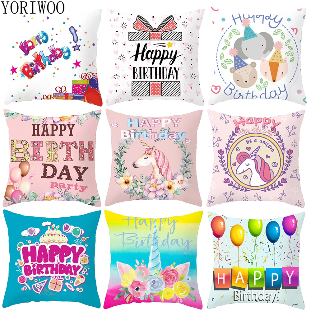 YORIWOO Unicorn Pillow Case Unicorn Party Supplies Cushion Cover Sofa Happy Birthday Party Decorations Kids Girl Baby Shower Boy
YORIWOO Unicorn Pillow Case Unicorn Party Supplies Cushion Cover Sofa Happy Birthday Party Decorations Kids Girl Baby Shower Boy