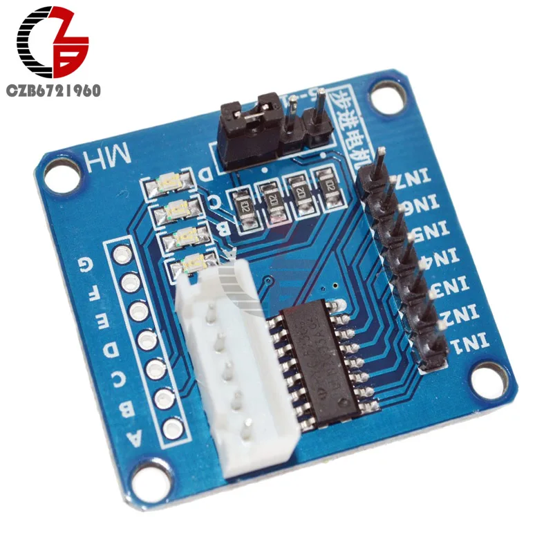 ULN2003 Stepper Motor Driver Board DC 5V 4 Phase Motor Drive Shield for Arduino AVR SMD
ULN2003 Stepper Motor Driver Board DC 5V 4 Phase Motor Drive Shield for Arduino AVR SMD