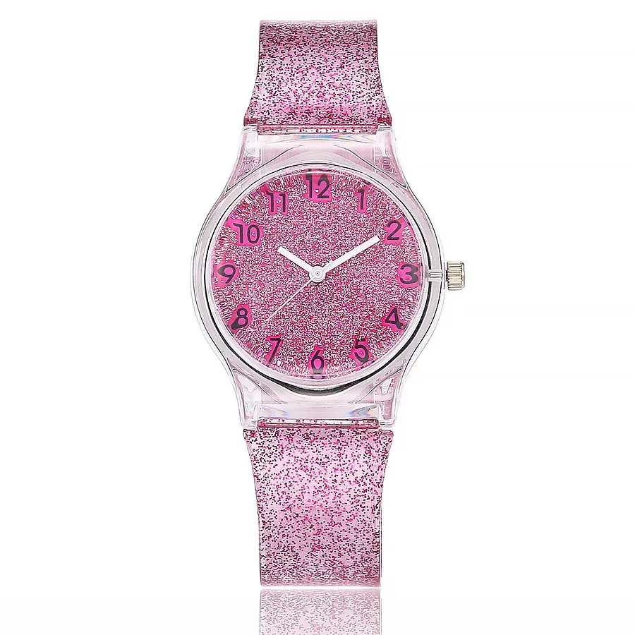 2018 hot new transparent flash plastic strap watch dial fashion watch manufacturers original direct sales
2018 hot new transparent flash plastic strap watch dial fashion watch manufacturers original direct sales