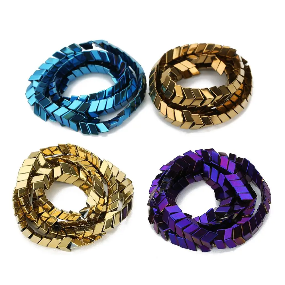 6mm Gold/Silver Color Plating Coated Natural Stone Hematite Arrow Shape Spacer Loose Beads For Diy Jewelry Marking 15"
6mm Gold/Silver Color Plating Coated Natural Stone Hematite Arrow Shape Spacer Loose Beads For Diy Jewelry Marking 15"
