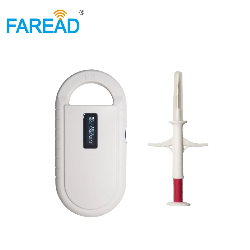 x1pc 134.2KHz mini Animal RFID Reader + x100pcs 1.4*8mm FDX-B disposable syringe with needle animal ID Microchip in Injector
x1pc 134.2KHz mini Animal RFID Reader + x100pcs 1.4*8mm FDX-B disposable syringe with needle animal ID Microchip in Injector