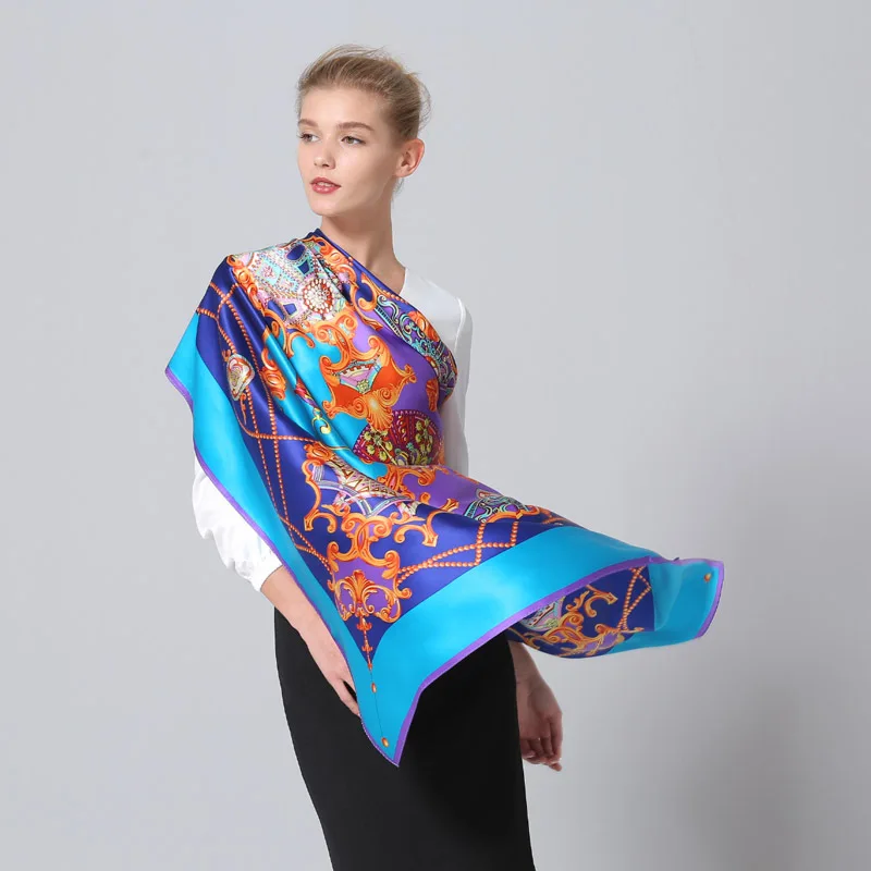 Fashion Printing Silk Scarf Large Size 110 * 110 Female Square SILK Scarves Gorgeous Four Rounds 100% Real Silk Shawl HA065
Fashion Printing Silk Scarf Large Size 110 * 110 Female Square SILK Scarves Gorgeous Four Rounds 100% Real Silk Shawl HA065