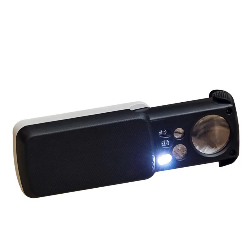 Magnifying Glass 30X 60X 90X Magnifier Jewelry Appraisal Reading High Magnification Acrylic Optical Lens Loupe With LED UV
Magnifying Glass 30X 60X 90X Magnifier Jewelry Appraisal Reading High Magnification Acrylic Optical Lens Loupe With LED UV