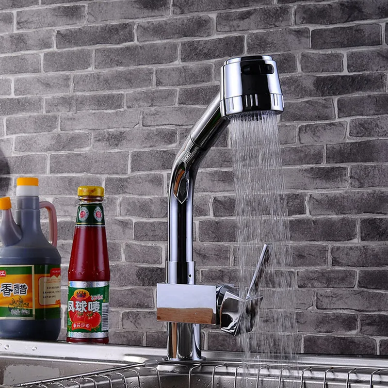 Free shipping Pull-Out Swivel Spray spout Kitchen Sink Faucet by Polished chrome One Handle kitchen sink water faucets
Free shipping Pull-Out Swivel Spray spout Kitchen Sink Faucet by Polished chrome One Handle kitchen sink water faucets