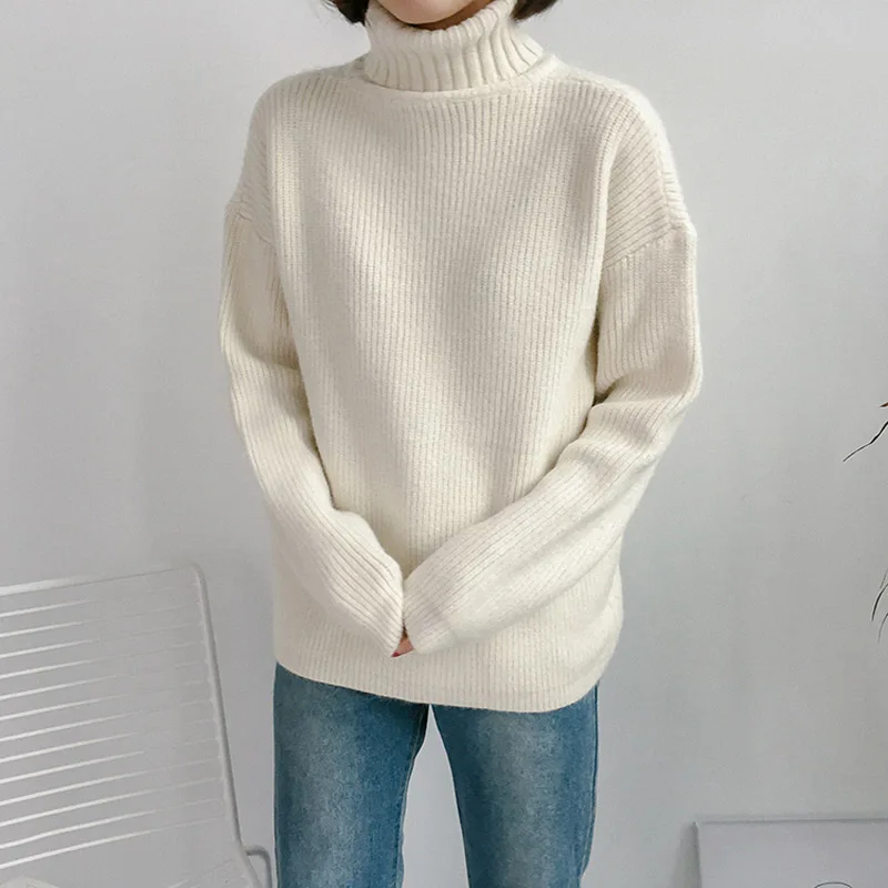Korean New Autumn Winter Turtleneck Long Sleeve Knitted Sweater Women Casual All-match Basic Sweaters Female Pullovers Jumpers
Korean New Autumn Winter Turtleneck Long Sleeve Knitted Sweater Women Casual All-match Basic Sweaters Female Pullovers Jumpers