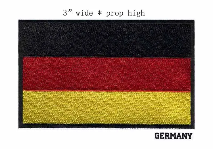 3" wide Germany embroidery flag patch for 100% embroidery/black red and yellow stripes/tactical gear
3" wide Germany embroidery flag patch for 100% embroidery/black red and yellow stripes/tactical gear