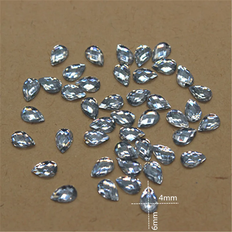 500pcs 4*6mm Clear white Resin Rhinestone Teardrop Flatback Cabochon Stone DIY Nail Art Decoration
500pcs 4*6mm Clear white Resin Rhinestone Teardrop Flatback Cabochon Stone DIY Nail Art Decoration