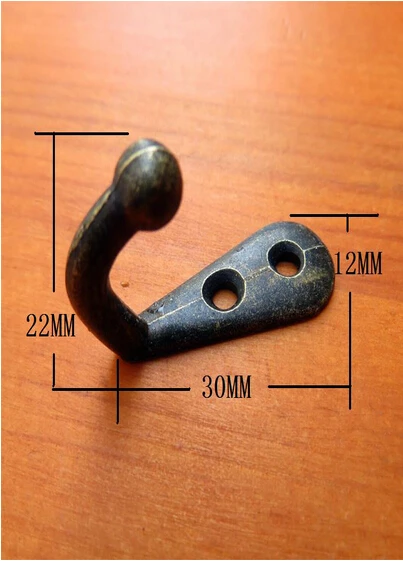 50pcs/lot Antique Brass Hook Wall Hook Hat Coat Robe Hooks With install screw 12x30x22mm
50pcs/lot Antique Brass Hook Wall Hook Hat Coat Robe Hooks With install screw 12x30x22mm