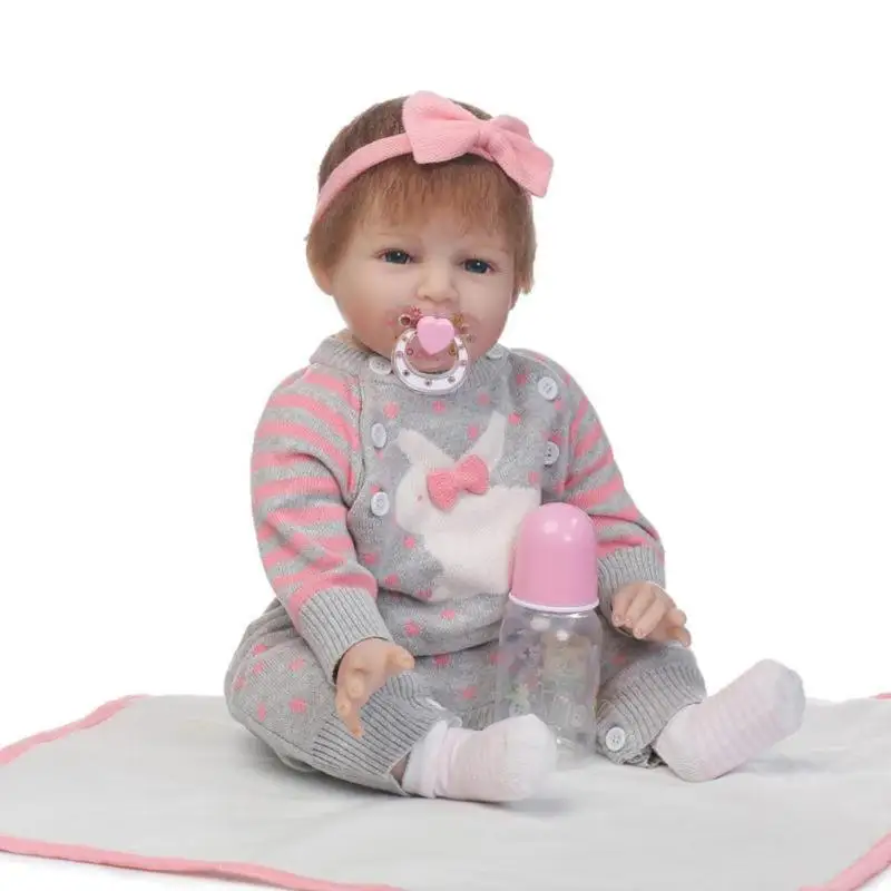 55cm NPK Silicone Simulation Reborn Baby Doll Lifelike Cute Girl Model Kids Sleeping Toys For Toddler Kids Toy Gifts
55cm NPK Silicone Simulation Reborn Baby Doll Lifelike Cute Girl Model Kids Sleeping Toys For Toddler Kids Toy Gifts