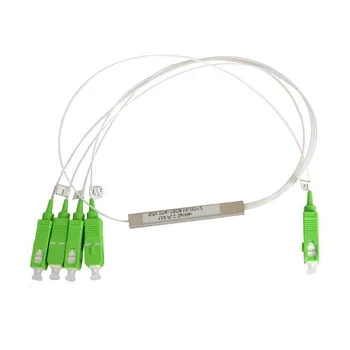 10pcs/lot 0.9mm Steel Tube Fiber Optic PLC Splitter 1x4 SC/APC 
10pcs/lot 0.9mm Steel Tube Fiber Optic PLC Splitter 1x4 SC/APC