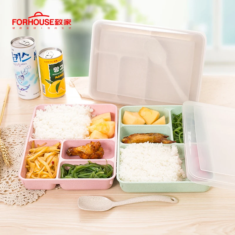 Lunch Box Food Storage Container Bento With Spoons for Kids Children 4 grid Lunch box Dinnerware
Lunch Box Food Storage Container Bento With Spoons for Kids Children 4 grid Lunch box Dinnerware