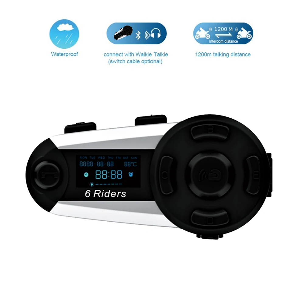 QPLOVE T20S Newest Motorcycle Helmet Bluetooth Intercom 1200M 6 Riders Waterproof Interphone with Screen Supports FM Radio
QPLOVE T20S Newest Motorcycle Helmet Bluetooth Intercom 1200M 6 Riders Waterproof Interphone with Screen Supports FM Radio