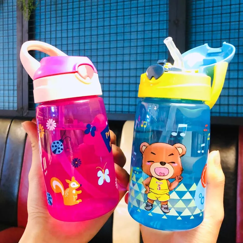 430ml Cute Bear Bottles for Baby girls boys Infant Water Milk Bottle Feeding Cup With straw
430ml Cute Bear Bottles for Baby girls boys Infant Water Milk Bottle Feeding Cup With straw