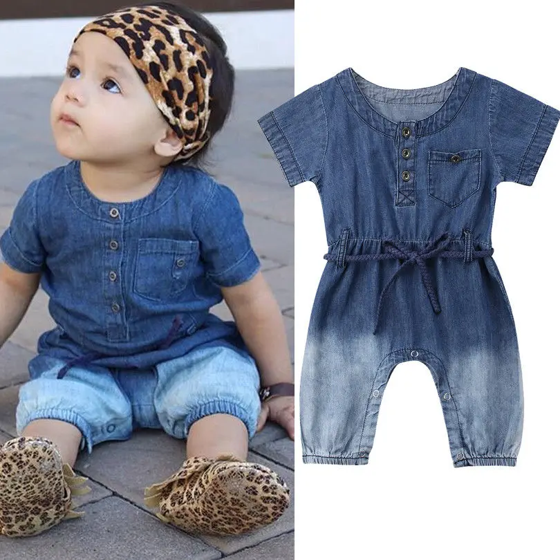 0-24M Toddler Baby Kids Girls Clothes Denim Romper With Waistband Button Jumpsuit Outfits Clothes Casual Baby Rompers Gradient
0-24M Toddler Baby Kids Girls Clothes Denim Romper With Waistband Button Jumpsuit Outfits Clothes Casual Baby Rompers Gradient