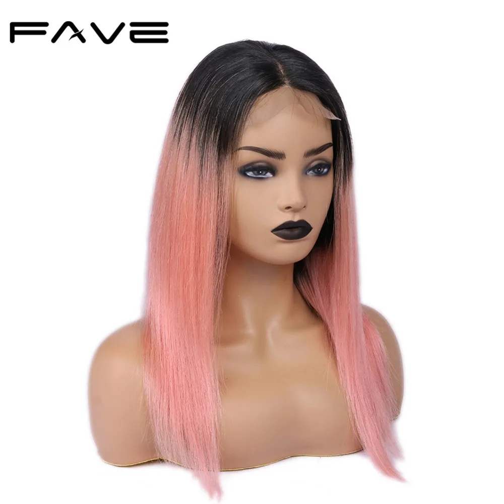 FAVE Hair 4*4 Lace Closure Ombre Wigs Brazilian Remy Straight Hair Wig 150% Density Pre Plucked Natural Hairline 1B/Pink Color
FAVE Hair 4*4 Lace Closure Ombre Wigs Brazilian Remy Straight Hair Wig 150% Density Pre Plucked Natural Hairline 1B/Pink Color
