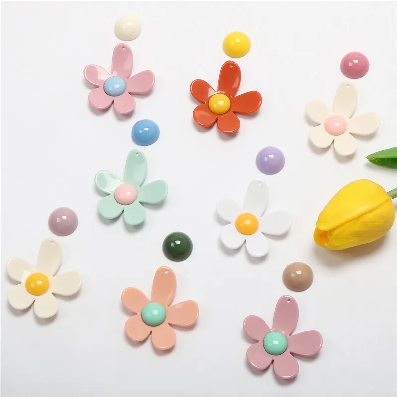 4pcs Exaggerated Big Flower Acrylic Earrings Charms DIY Handmade Findings For Jewelry Accessories Keychain Necklace Pendant Make
4pcs Exaggerated Big Flower Acrylic Earrings Charms DIY Handmade Findings For Jewelry Accessories Keychain Necklace Pendant Make