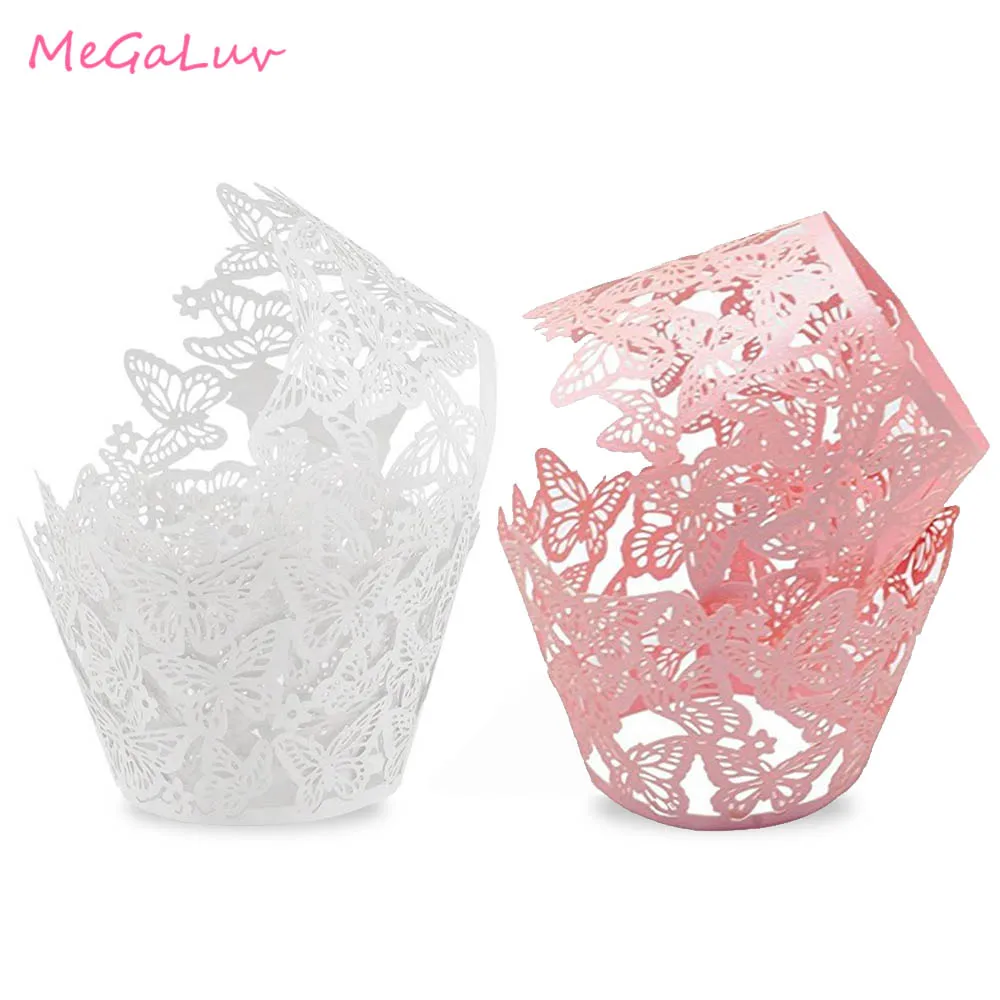 50pcs White Pink Laser Cut Butterfly Cupcake Wrapper Wedding Gift Box Baby Shower Birthday Party Favor Wedding Decor
50pcs White Pink Laser Cut Butterfly Cupcake Wrapper Wedding Gift Box Baby Shower Birthday Party Favor Wedding Decor