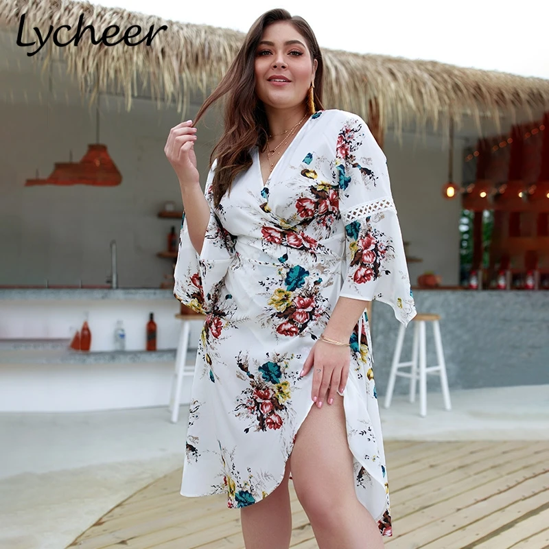 Lycheer Plus Size Boho Print Womem Midi Dress Big Size Sashes Hollow Out Robe Female Summer Dresses Holiday Casual Beach Vestido
Lycheer Plus Size Boho Print Womem Midi Dress Big Size Sashes Hollow Out Robe Female Summer Dresses Holiday Casual Beach Vestido