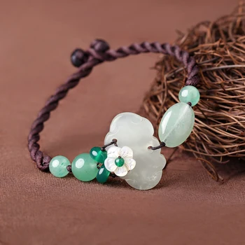 Original ethnic style simple ornaments Yu Xiu Lin Dongling jade bluestone hand rope vintage braided bracelet
Original ethnic style simple ornaments Yu Xiu Lin Dongling jade bluestone hand rope vintage braided bracelet