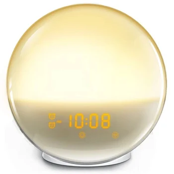 WIFI Voice Sound Alarm Clock LED Sunrise Simulation with FM Radio Snooze Clock DC120
WIFI Voice Sound Alarm Clock LED Sunrise Simulation with FM Radio Snooze Clock DC120