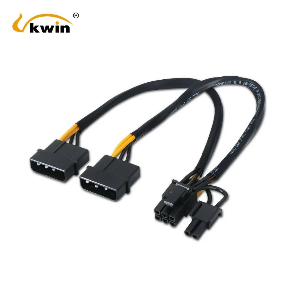 VKWIN Dual IDE Molex 4Pin to PCI-E 8Pin (6+2Pin) Power Adapter Cable Molex male to male Graphic card cable Internal Cable
VKWIN Dual IDE Molex 4Pin to PCI-E 8Pin (6+2Pin) Power Adapter Cable Molex male to male Graphic card cable Internal Cable