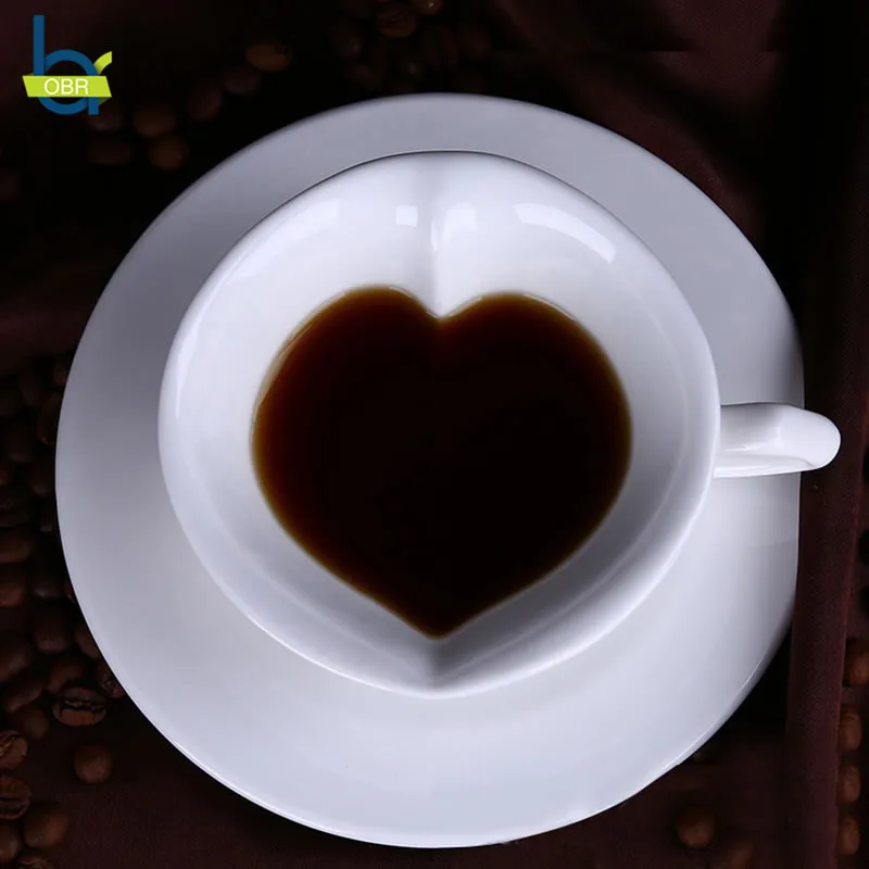 OBR Coffee Mug Creative Ceramic Mugs Coffee Cup Set Heart Shape Cup With Saucer Milk Tea Cup Breakfast Drinkware Friends Gifts
OBR Coffee Mug Creative Ceramic Mugs Coffee Cup Set Heart Shape Cup With Saucer Milk Tea Cup Breakfast Drinkware Friends Gifts