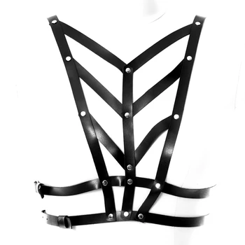 Pu Leather Harness Cage Bra Belt Lingerie Fetish for Women Body Bondage Sexy Tops Caged bralette Punk Goth Rave Dance Underwear
Pu Leather Harness Cage Bra Belt Lingerie Fetish for Women Body Bondage Sexy Tops Caged bralette Punk Goth Rave Dance Underwear