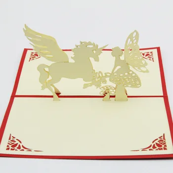 Cube life Unicorn Angel creative love fairy tale paper cut card stereo Card Valentine's Day cards
Cube life Unicorn Angel creative love fairy tale paper cut card stereo Card Valentine's Day cards