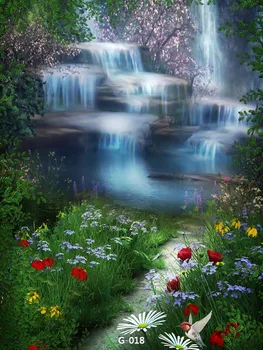 Natural Scenery Spring Outdoor Flowers Waterfall Backgrounds For Baby Portrait Photo Studios Backdrops Vinyl Shooting 
Natural Scenery Spring Outdoor Flowers Waterfall Backgrounds For Baby Portrait Photo Studios Backdrops Vinyl Shooting