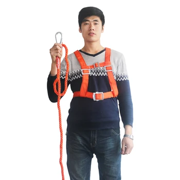Safety Belt Single hook Safety Harness 3 Meters long rope For Labor Working Construction Worker Protective equipment
Safety Belt Single hook Safety Harness 3 Meters long rope For Labor Working Construction Worker Protective equipment