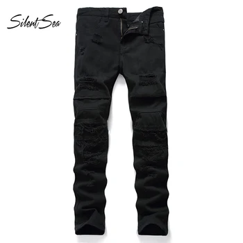 Silentsea Fashion Hip Hop Men Retro Jeans Knee Rap Hole Zipped Biker Jeans Men Loose Slim Destroyed Torn Ripped Denim Man Jeans
Silentsea Fashion Hip Hop Men Retro Jeans Knee Rap Hole Zipped Biker Jeans Men Loose Slim Destroyed Torn Ripped Denim Man Jeans