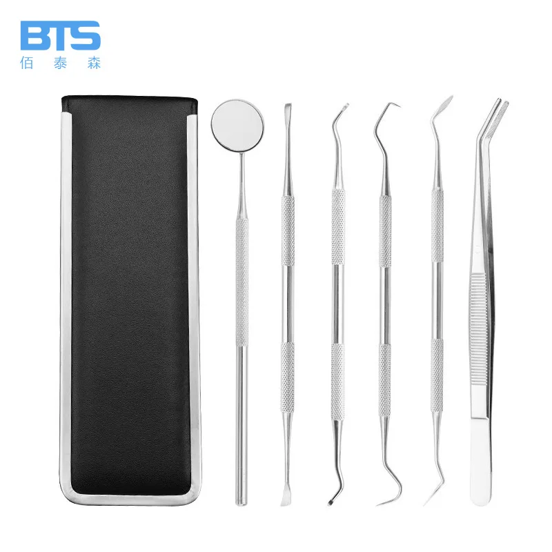 New 6 Pcs/set Dental Tools Tooth Stone Remover Pick Scaler Mirror Stainless Steel Teeth Clean Probe For Dentist Or Personal
New 6 Pcs/set Dental Tools Tooth Stone Remover Pick Scaler Mirror Stainless Steel Teeth Clean Probe For Dentist Or Personal