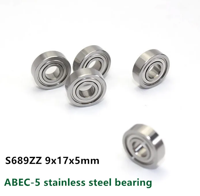 50pcs/lot ABEC-5 S689ZZ 9x17x5 stainless steel deep groove ball bearing S689 -2Z 9*17*5 mm
50pcs/lot ABEC-5 S689ZZ 9x17x5 stainless steel deep groove ball bearing S689 -2Z 9*17*5 mm