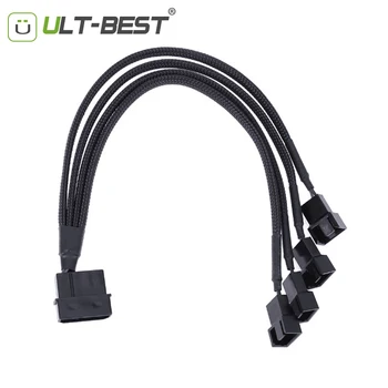 ULT-BEST PC Fan Splitter Power Cable 12V 27cm 4pin Molex IDE to 4-Port 3Pin/4Pin Cooler Cooling Fan Extension Power Cables
ULT-BEST PC Fan Splitter Power Cable 12V 27cm 4pin Molex IDE to 4-Port 3Pin/4Pin Cooler Cooling Fan Extension Power Cables