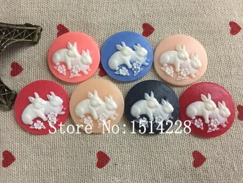Free shipping! Mixed colors.(25*25mm) Resin rabbit Cameo .Resin Flatback Cabochon for necklace pendant .jewelry Accessory.DIY
Free shipping! Mixed colors.(25*25mm) Resin rabbit Cameo .Resin Flatback Cabochon for necklace pendant .jewelry Accessory.DIY