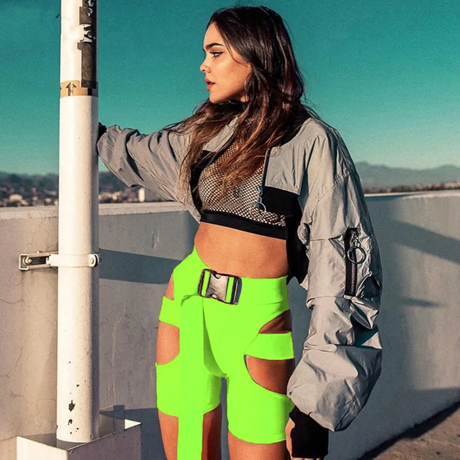 Women Sexy Solid Shorts Neon Green High Waist With Belt Skinny Hollow Out Bottom 2019 Summer Beach Female Casual Trousers
Women Sexy Solid Shorts Neon Green High Waist With Belt Skinny Hollow Out Bottom 2019 Summer Beach Female Casual Trousers