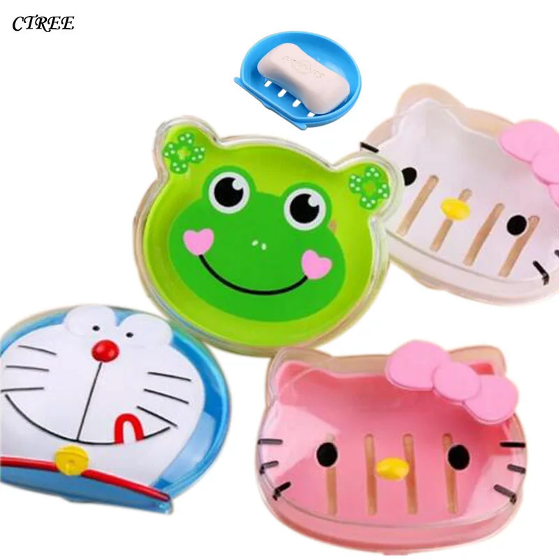 CTREE Fashion Soap Dish Box Cute Cartoon Bear Home Bathroom Accessories Drain Soap Dish Holder Wash Dust-proof Shower Case C35
CTREE Fashion Soap Dish Box Cute Cartoon Bear Home Bathroom Accessories Drain Soap Dish Holder Wash Dust-proof Shower Case C35
